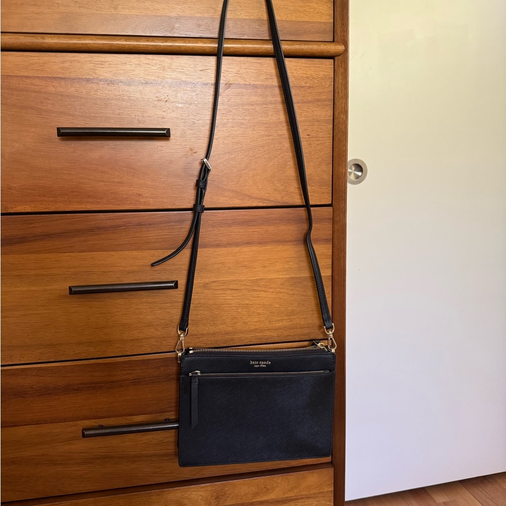 Kate Spade Black Leather Crossbody